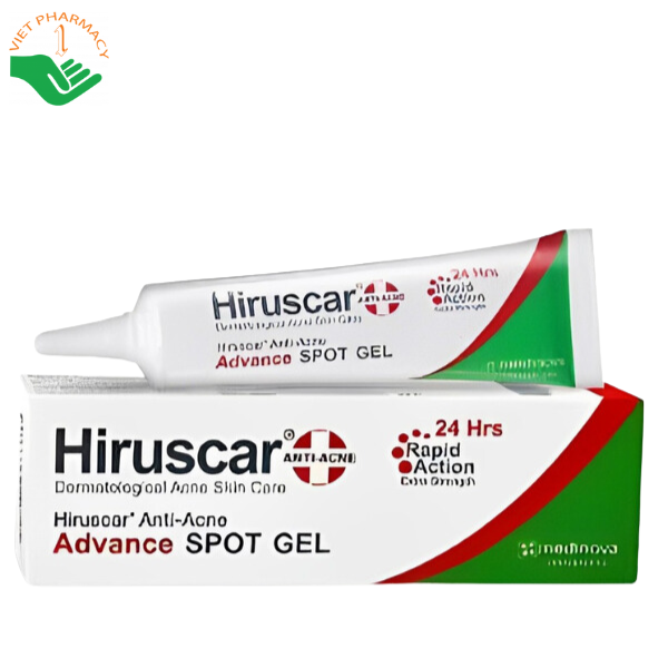 Gel ngăn ngừa mụn Hiruscar Anti Ccne Advance Spot Gel